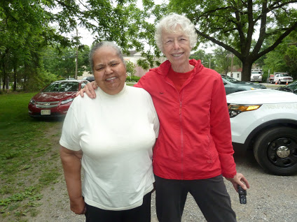 Eleanor Horne and Pam Mount at 2016 Ralph Copelman Bike Ride